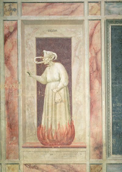 Envy, c.1305 by Giotto di Bondone